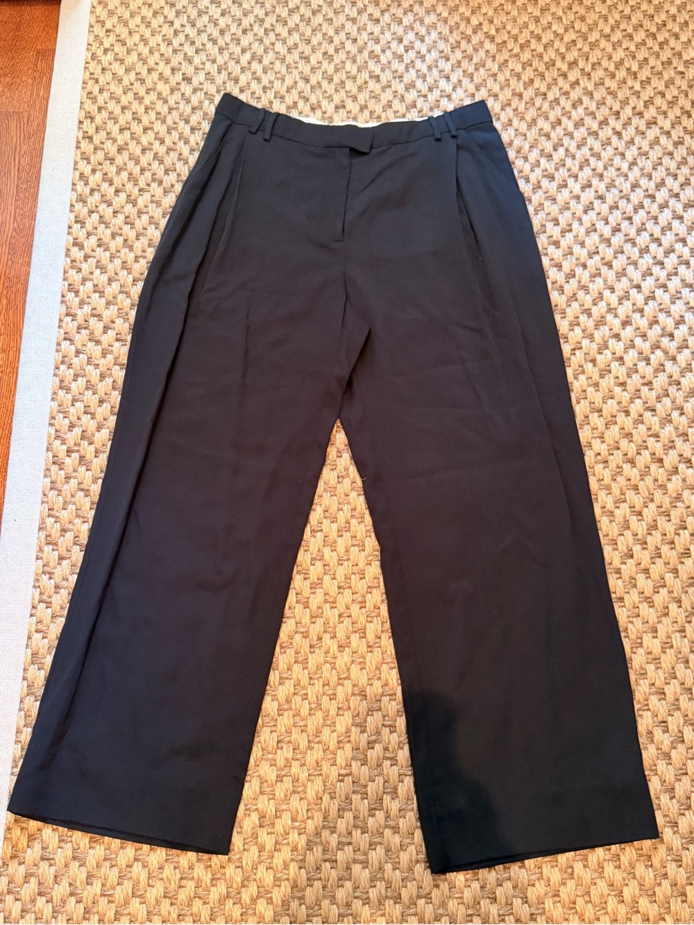 Apiece Apart Black Wide-Leg Dress Pants